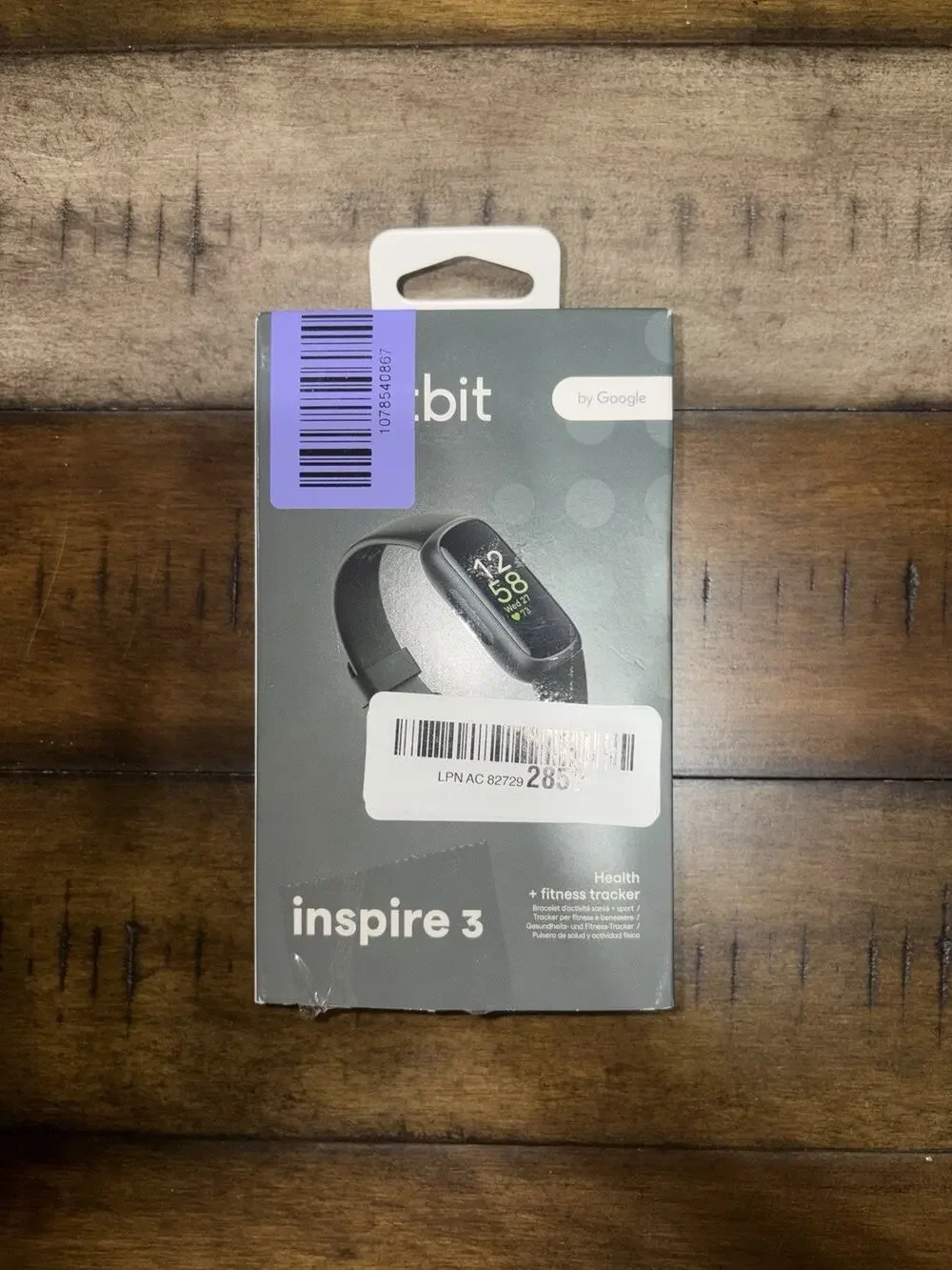 Fitbit Inspire 3 Health + Fitness Tracker Black Case & Midnight Zen Band